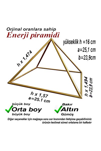 ilkerdizayn Enerji Piramidi Orta Boy