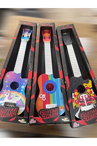 Plastik oyuncak gitar 3-4 model var çocuklar için uygundur