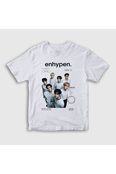 Presmono Unisex Παιδικό T-Shirt με λευκό περίγραμμα K Pop Enhypen 601919tt