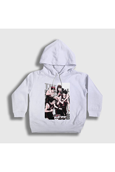 Presmono Unisex dečija bela majica za tim Seirin Kuroko's Basketball Sa kapul...
