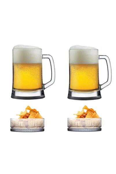 çukurova home 4 Piece Beer Soft Drink Enjoyment Set 655 Cc