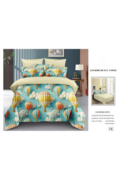 FIONNA.RO Finet Duvet Cover Set 6 Pieces 5D - Balloons in the Clear Sky