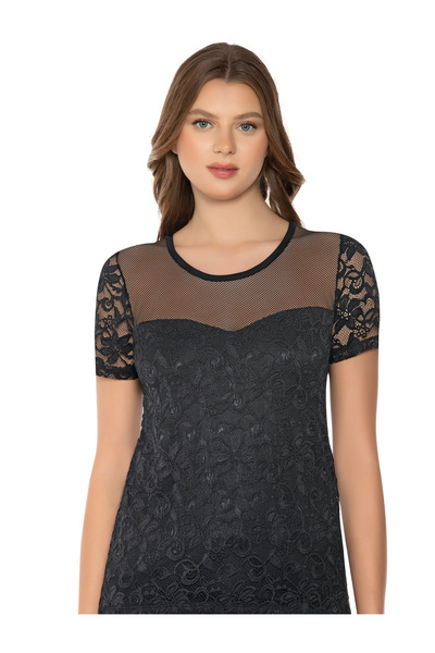 Belinay Short-Sleeved Lace blouse – 8005