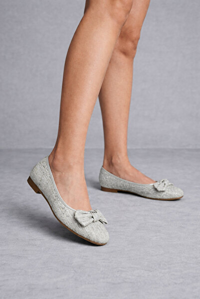 MOON CLOUD Kadın Taş Detaylı Fiyonklu Şık Babet Günlük-Ofis -Ev-Sokak Ayakkab...