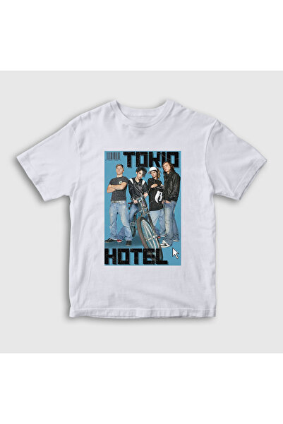 Presmono تي شيرت أبيض للأطفال من الجنسين من مجلة توكيو هوتيل 603291tt