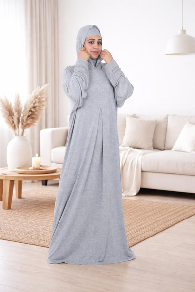 MORRISSA Prayer Dress Women Stretchable Material With Cap 2026 Model One Piec...