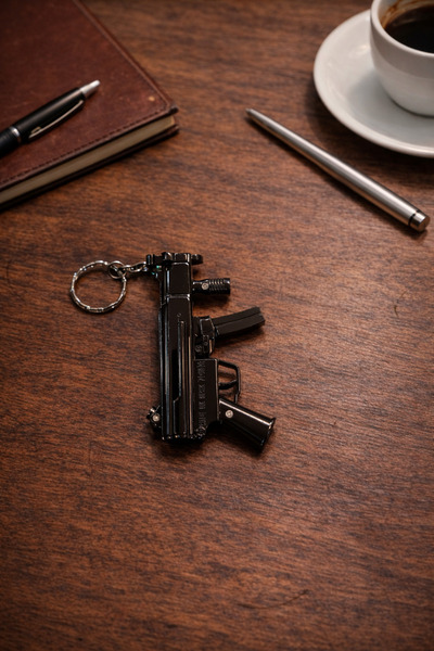 seymenbıçakçılık Anahtarlıklı Tabanca Model Metal Çakmak – Mini Dekoratif Çakmak