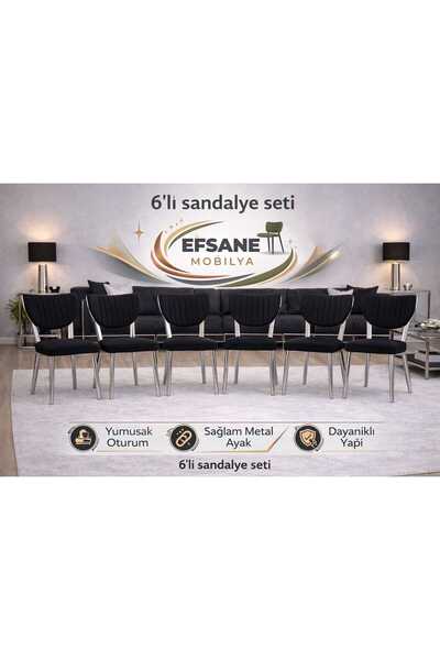Efsane i.E.G ELMA SANDALYE 6 ADET MUTFAK YEMEK ODASI SALON BALKON BAHÇE OTEL ...