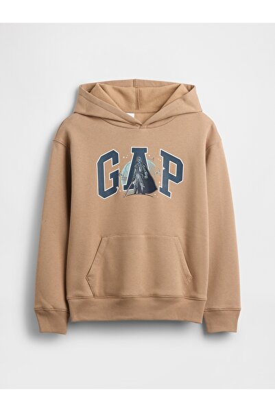 GAP Erkek Çocuk Açık Kahverengi Star Wars™ Relaxed Logo Sweatshirt