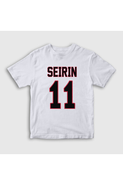 Presmono Unisex Παιδικό Λευκό T-Shirt Tetsuya Kuroko 11 Seirin 605111tt