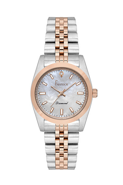 Freelook ساعة ناتشوريل النسائية المصنوعة من الفولاذ المقاوم للصدأ باللونين ال...