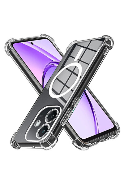 Techsuit Carcasă MagSafe din silicon transparent rezistentă la șocuri pentru ...