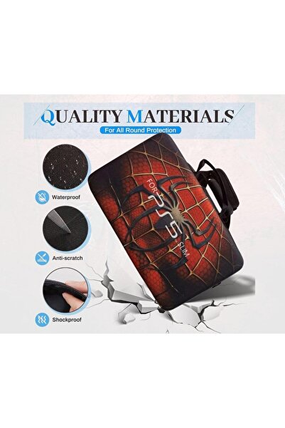 TMG حقيبة متوافقة مع جهاز PS5 Slim، حقيبة سفر لحمل وحدة التحكم، حقيبة تخزين و...