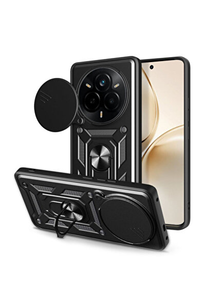 Techsuit Husă de protecție pentru cameră Realme 14 Pro+, seria CamShield, neagră