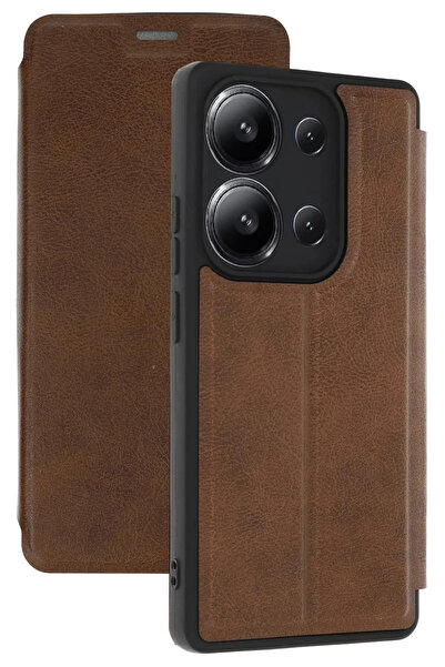 NewFace غطاء قلاب STOROZAL لهاتف Redmi 15C 4G (222734) - لون بني