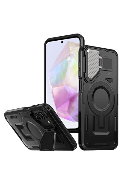 Techsuit Θήκη προστασίας κάμερας Samsung Galaxy A35 5G CamVault MagSafe, μαύρη