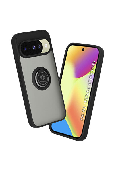 Techsuit Carcasă Google Pixel 10 Glinth cu inel magnetic pentru suport, neagră