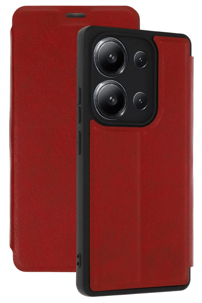 NewFace غطاء قلاب STOROZAL لهاتف Redmi 15C 4G (222738) - أحمر