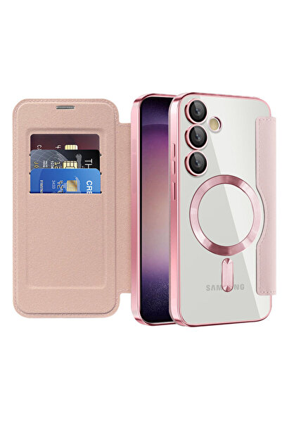 Techsuit Θήκη SmartMag για το Samsung Galaxy S23, ροζ