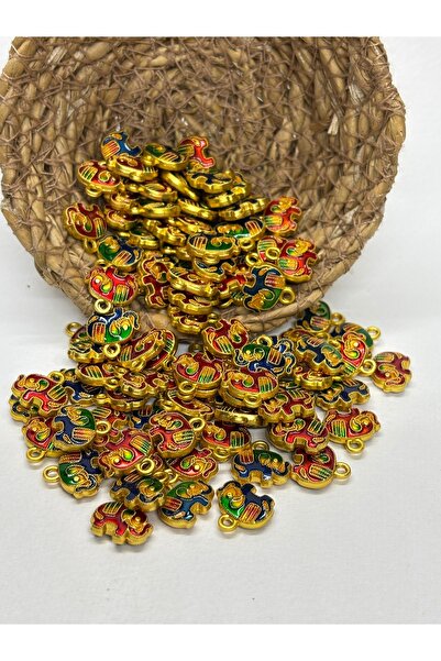 gemsartdeco Fengshui Kırmızı Yeşil Bereket Fil