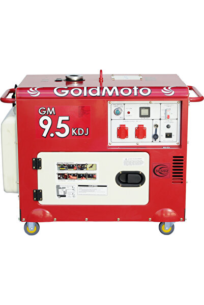 GoldMoto GM9.5KDJ 8.7Kva Monofaze Marşlı Kabinli Dizel Jeneratör