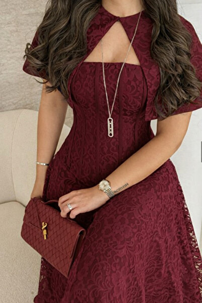 MAIN DRESS ميدي فستان عودي اطلاله العيد