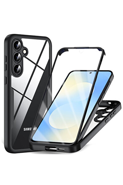 Techsuit Θήκη 360° για Samsung Galaxy S25 FE ColorVerse, μαύρη