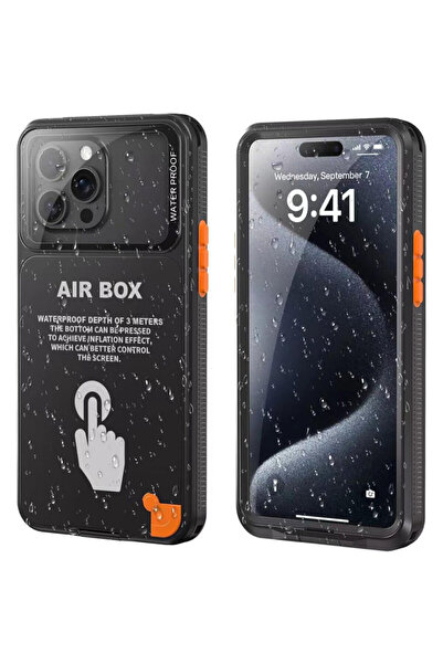 ShellBox Αδιάβροχο θήκη AirBox IP68 για iPhone 12, μαύρη