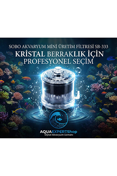 Sobo Akvaryum Üretim Filtresi - Biyolojik Filtre - Temizlik Filtresi - Aktif ...