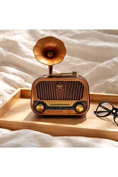 Everton RT-728 Bluetooth’luGramofon Tasarımlı 3 Bant Radyo & USB/TF Müzik Çal...