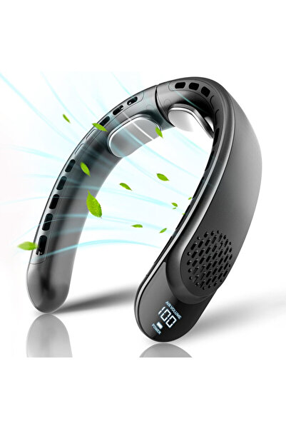 Techsuit Ventilator portabil de gât cu baterie de 4000mAh S8