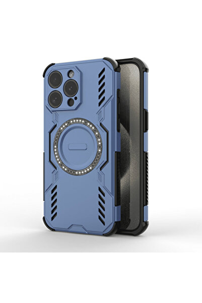 Techsuit Carcasă ArmorMag pentru iPhone 15 Pro, albastră