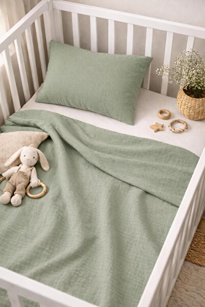 TUOBEBE Baby Muslin Duvet Cover Set Without Sheets