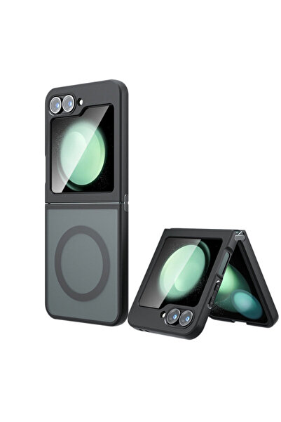 Techsuit Samsung Galaxy Z Flip 6 PureFrost MagSafe, negru înghețat