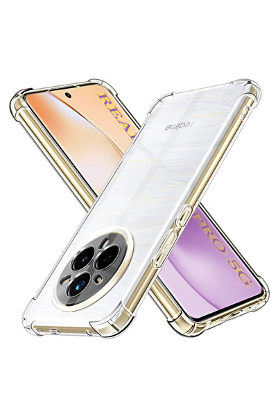 Techsuit Carcasă din silicon transparentă rezistentă la șocuri pentru Realme ...