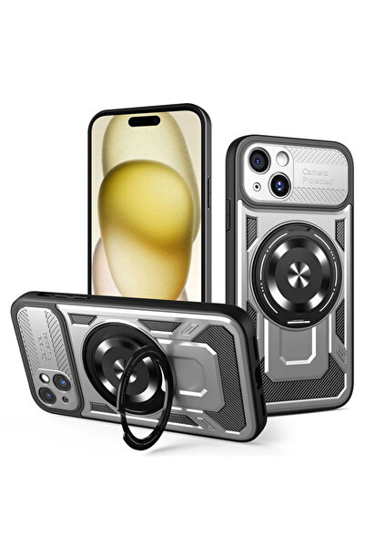 Techsuit Θήκη RuggedCam για iPhone 15 Plus, γκρι