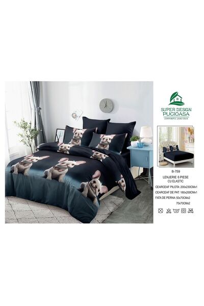 ANATOLIATEKSTILE 6-piece Duvet Cover Set – Complete set of fine Cotton and St...