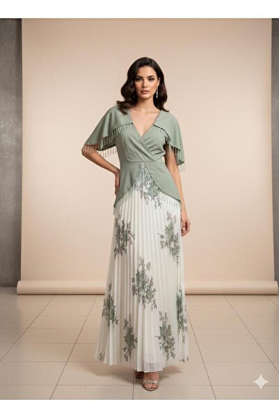 Pyramid masterpieces midi evening dress