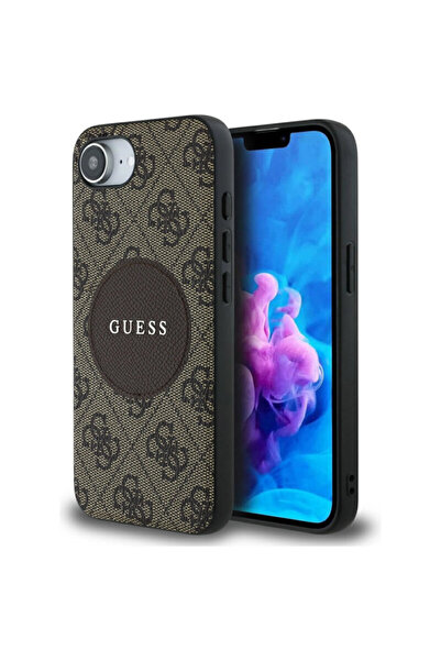 Guess Carcasă MagSafe 4G Circle Classic Logo pentru iPhone 16e