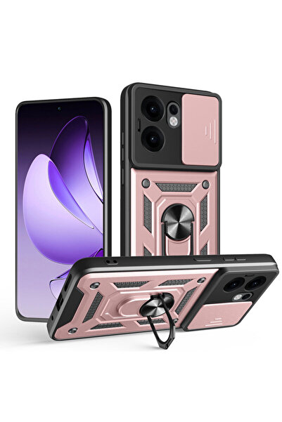 Techsuit Θήκη προστασίας κάμερας Oppo Reno 13 F 4 G, σειρά CamShield, ροζ