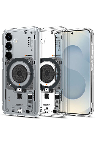 Spigen Ultra Hybrid MagSafe Case for Samsung Galaxy S25, Black/Clear