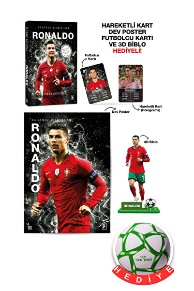 Parodi Yayınları Ronaldo Sahanın Yıldızları (Kart - Biblo - Futbol Topu Hediye)