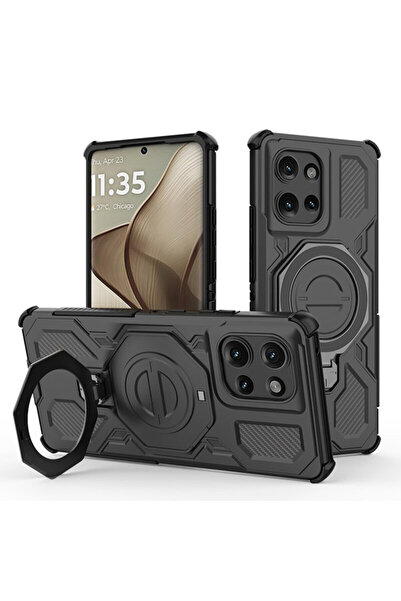 Techsuit Motorola Edge 50 Carbon Shield PRO, negru