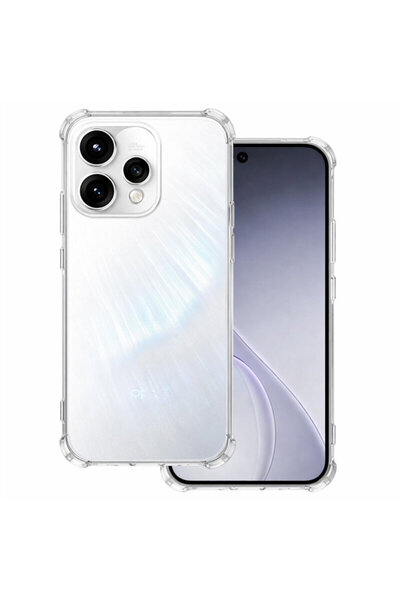 Techsuit Carcasă din silicon transparentă rezistentă la șocuri pentru Oppo Re...