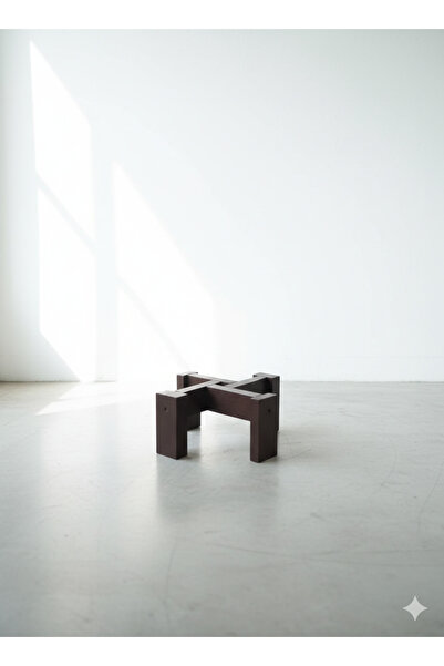 VEO STORE Yerden Isıtma Dostu Çok Amaçlı Ahşap Stand (Saksı Altlığı & Nihale)