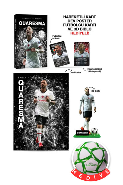 Parodi Yayınları Quaresma Sahanın Yıldızları (Kart - Biblo - Futbol Topu Hediye)