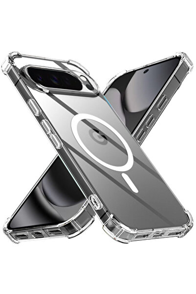 Techsuit Carcasă MagSafe din silicon transparent, rezistentă la șocuri, pentr...