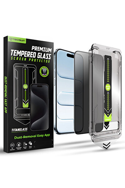 Techsuit Husă completă TitanGlass pentru iPhone 17 Air, confidențialitate