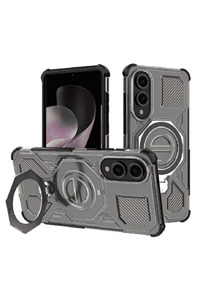 Techsuit Θήκη Carbon Shield PRO για Samsung Galaxy S25 Edge, σε χρώμα καπνού