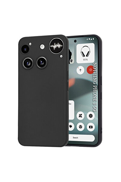 Techsuit Силиконов калъф за Nothing Phone (3) SoftFlex, черен